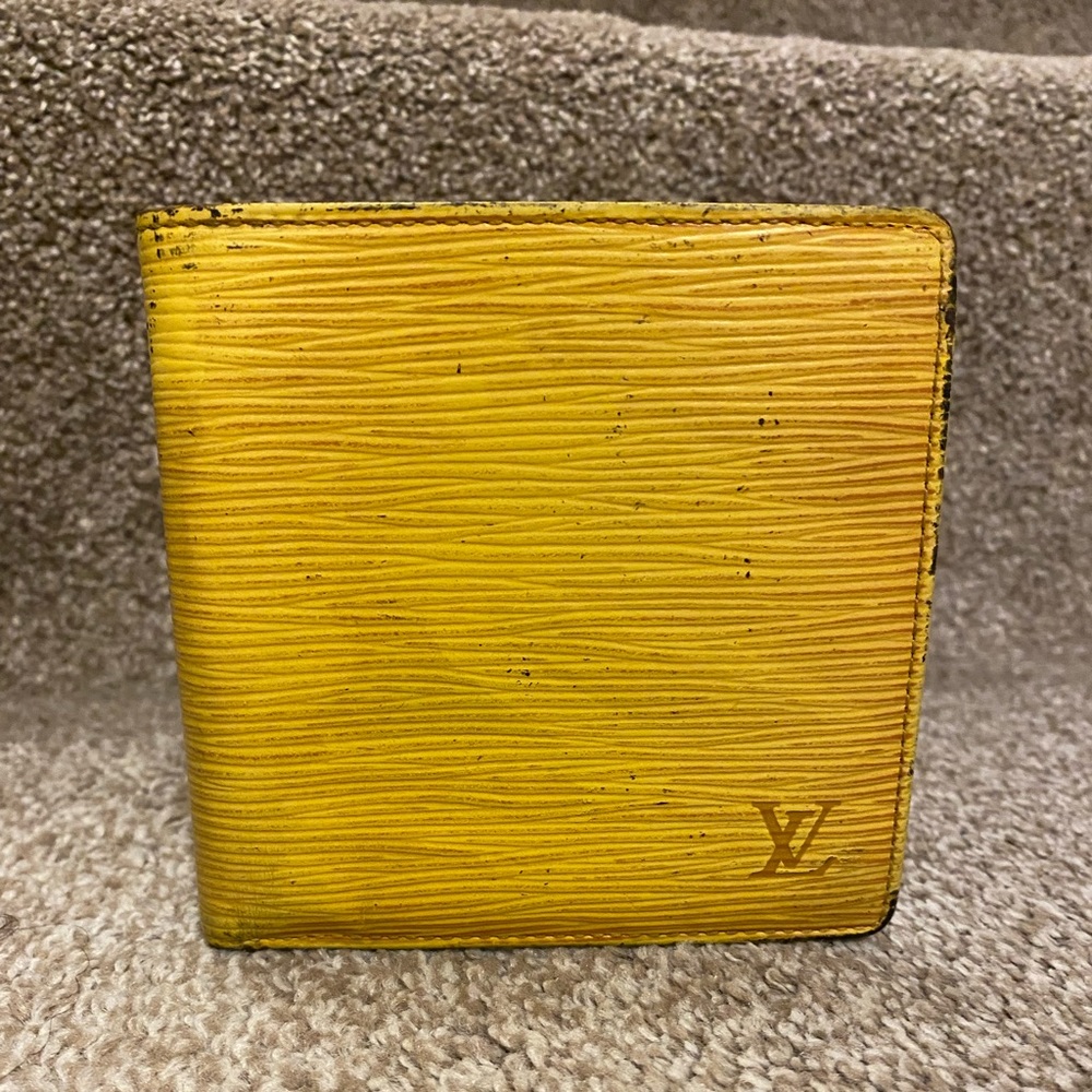 Louis, Vuitton, Epi, Yellow, Home, Marco bi-fold